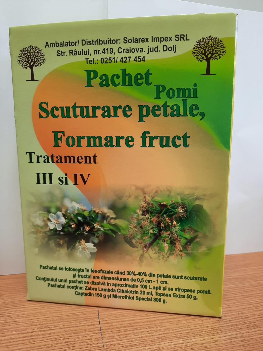 TRATAMENTE LA SEMINTOASE SI SAMBUROASE IN FENOFAZELE - SCUTURARE PETALE FLORI SI FORMARE FRUCT 0,5cm.