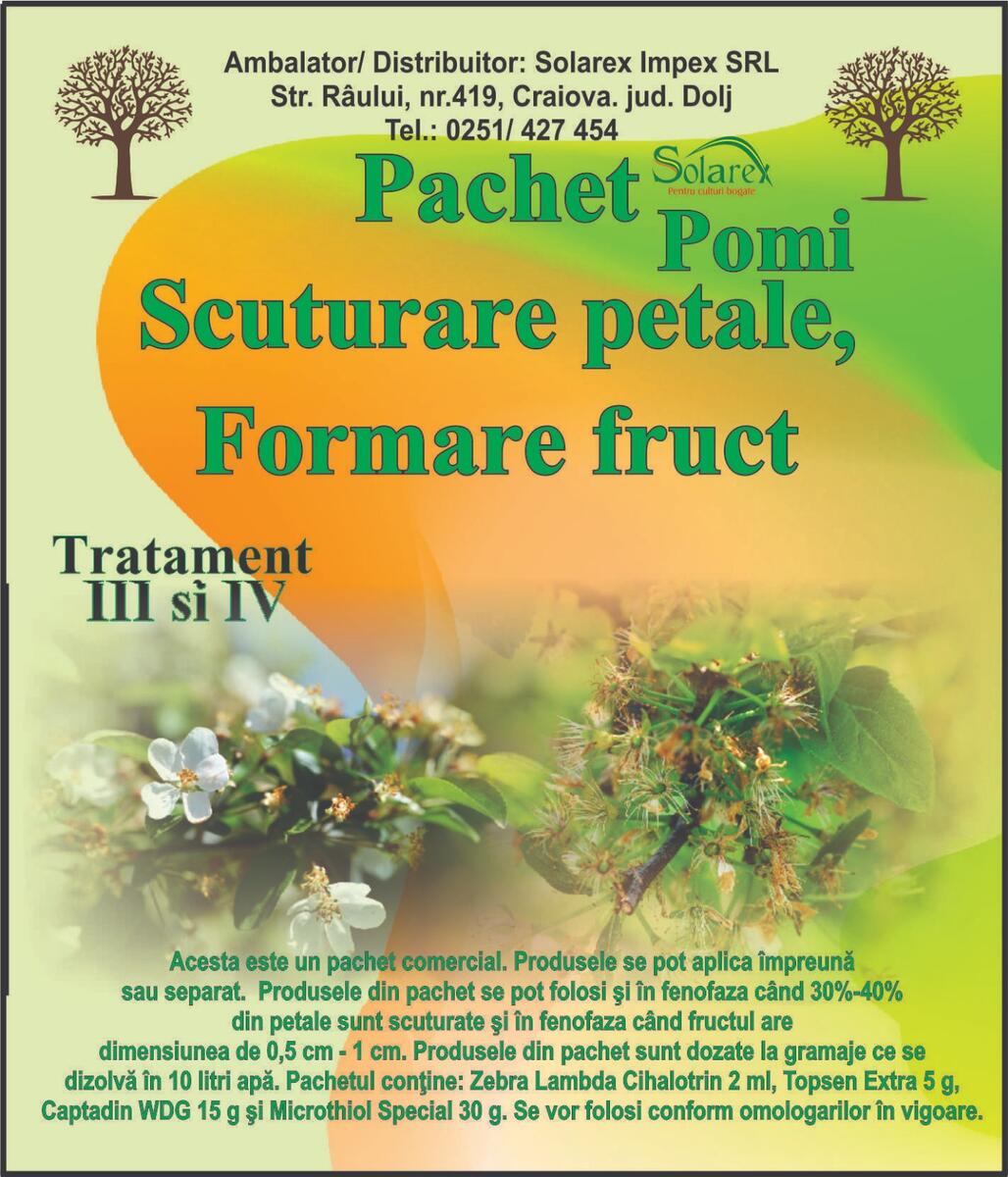 POMI FRUCTIFERI – COMBATERE BOLI SI DAUNATORI IN FENOFAZELE SCUTURARE PETALE FLORI – FORMARE FRUCT !
