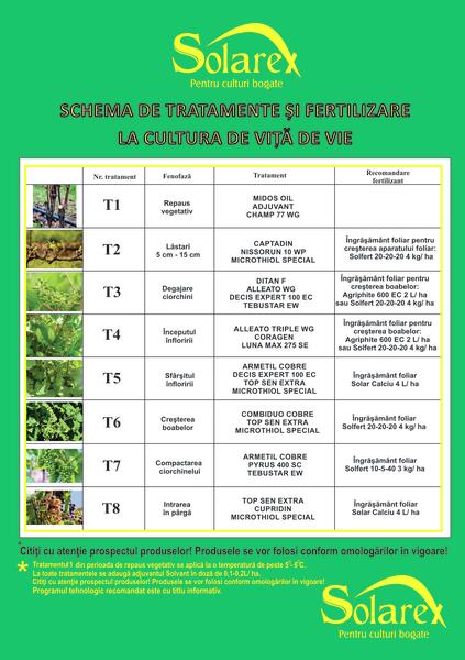 3. SCHEMA TRATAMENT VIŢĂ DE VIE